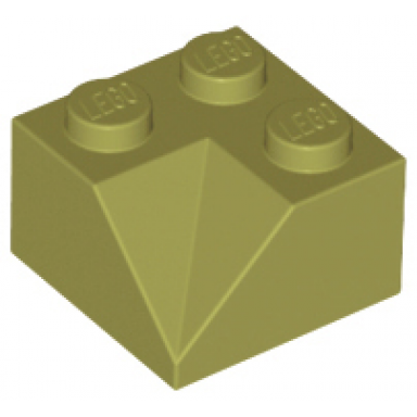 olive green slope 45 2 x 2 double concave