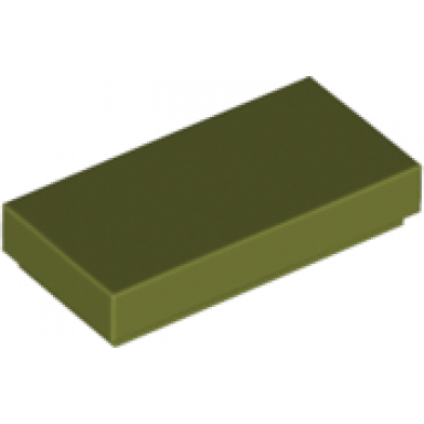 olive green tile 1 x 2