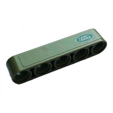olive green technic liftarm thick 1 x 5 with land rover logo pattern model left side sticker - set 42110