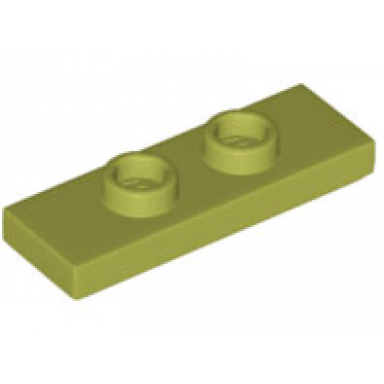 olive green plate modified 1 x 3 with 2 studs double jumper