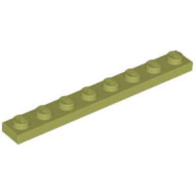 olive green plate 1 x 8