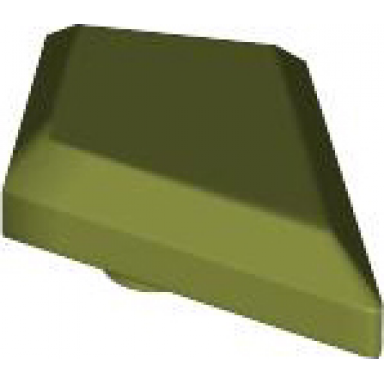 olive green tile modified 1 x 2 diamond with bar