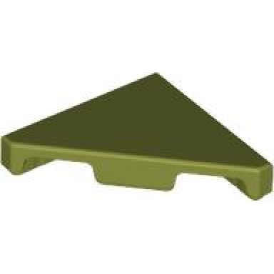 olive green tile modified 2 x 2 triangular