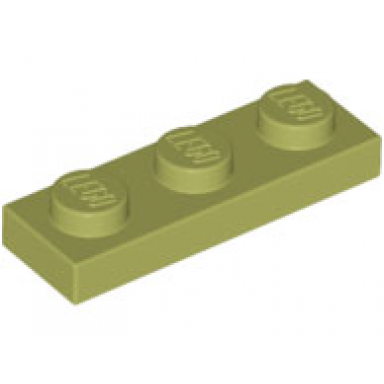 olive green plate 1 x 3