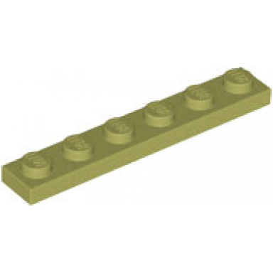 olive green plate 1 x 6