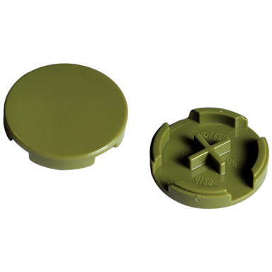 olive green tile round 2 x 2