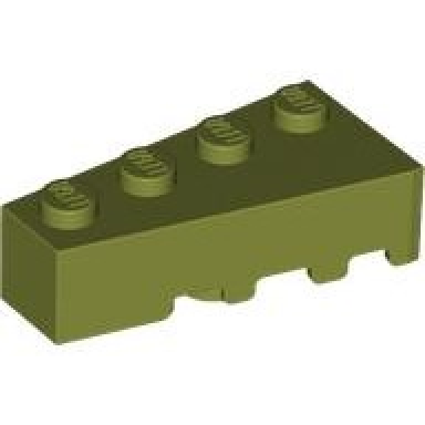 olive green wedge 4 x 2 left