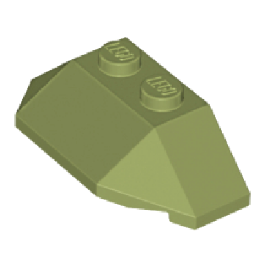 olive green wedge 2 x 4 triple