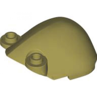 olive green large figure armor shoulder with 2 hollow studs