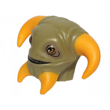 olive green minifigure head modified sw boolio pattern