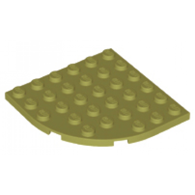 olive green plate round corner 6 x 6