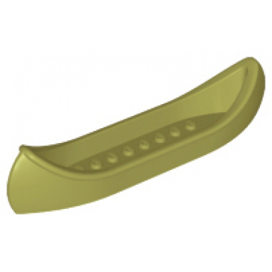 olive green boat canoe