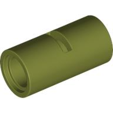 olive green technic pin connector round 2l with slot pin joiner round