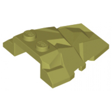 olive green wedge 4 x 4 fractured polygon top