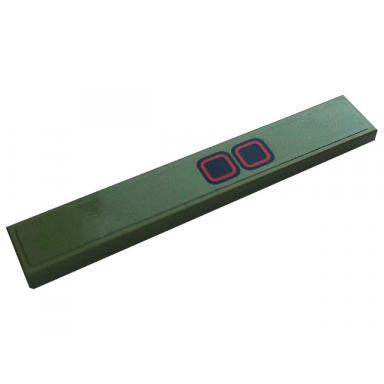 olive green tile 1 x 6 with two squares with red outlines brake lights pattern sticker - set 42110