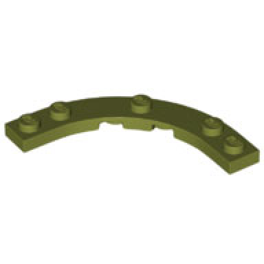 olive green plate round corner 5 x 5 macaroni