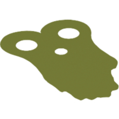 olive green minifigure armor pauldron cloth tattered long length 35mm