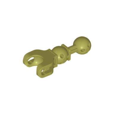 olive green hero factory arm leg with ball joint on axle and ball socket