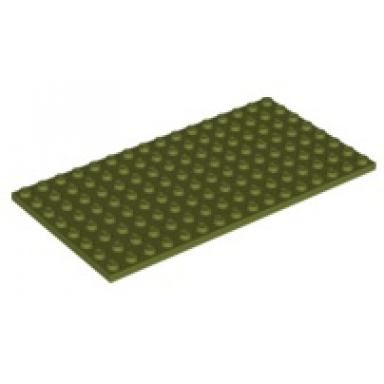 olive green plate 8 x 16