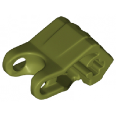 olive green hero factory fist with axle hole - 4 fingers