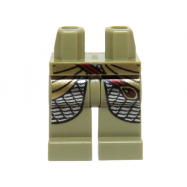 olive green hips and legs with gold elven robe red strap and silver scale mail pattern