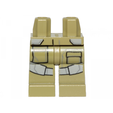 olive green hips and legs with pockets and dark bluish gray belts pattern