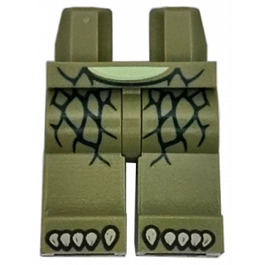 olive green hips and legs with yellowish green stomach dark green scales on hips and thighs and tan toes pattern
