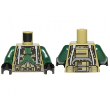 olive green torso sw armor camouflage pattern commander gree dark green arms black hands