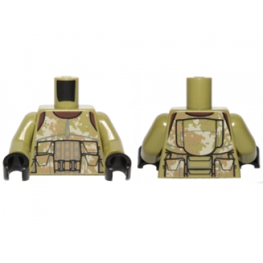 olive green torso sw armor camouflage elite corps trooper pattern olive green arms black hands