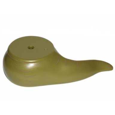 olive green lower body with tail short sw jabba the hutt with dark tan wrinkles pattern