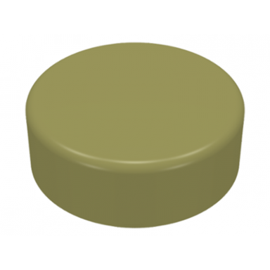 olive green tile round 1 x 1