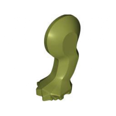 olive green dinosaur leg small front triceratops stegosaurus with black pin - left