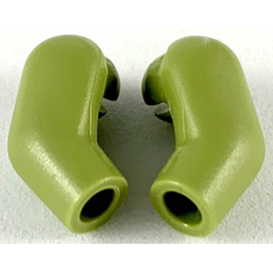 olive green arm matching left and right pair