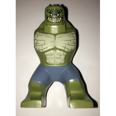 olive green body giant killer croc with sand blue pants pattern