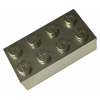 chrome gold brick 2 x 4