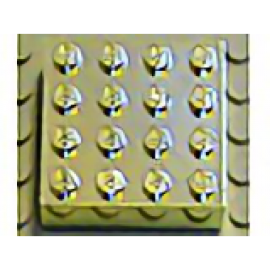 chrome gold magnet brick modified 4 x 4 sealed base