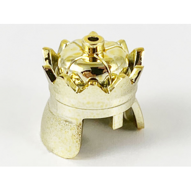 chrome gold minifigure headgear crown