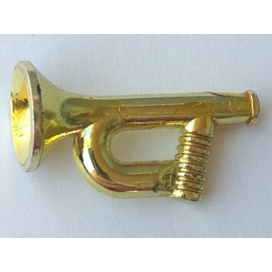 chrome gold minifigure utensil musical instrument bugle trumpet