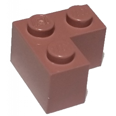 sand red brick 2 x 2 corner