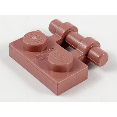 sand red plate modified 1 x 2 with bar handle on side - free ends