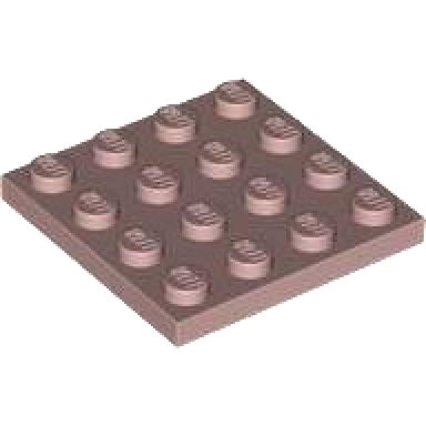 sand red plate 4 x 4