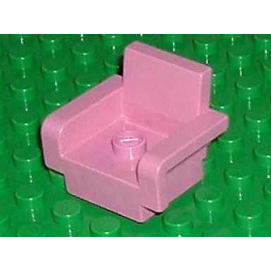 medium dark pink duplo furniture chair 3 x 2 1 2 x 2 armchair with stud
