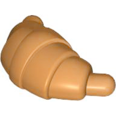 earth orange croissant with rounded ends