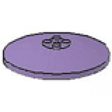 sand purple dish 8 x 8 inverted radar - solid studs