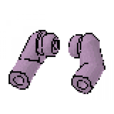 sand purple arm matching left and right pair