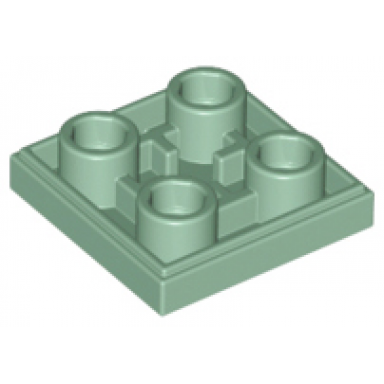 sand green tile modified 2 x 2 inverted