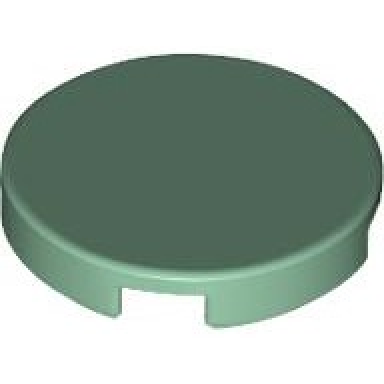 sand green tile round 2 x 2 with bottom stud holder