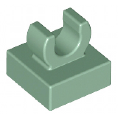 sand green tile modified 1 x 1 with open o clip