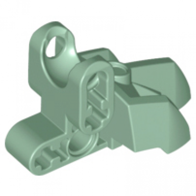 sand green hero factory foot with three short claws and ball joint socket