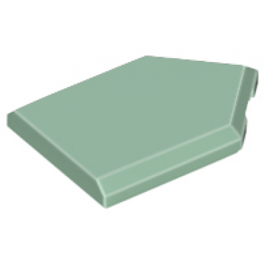 sand green tile modified 2 x 3 pentagonal